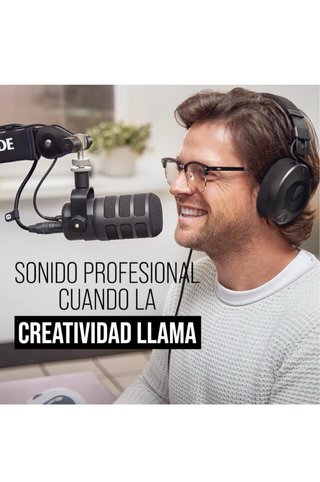 Micrófono RODE PodMic USB Negro