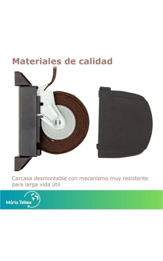 Recogedor persiana mini marrón oscuro