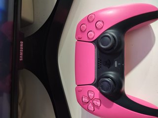 Mando PS5 Rosa y Negro