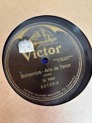Álbum con nueve discos de piedra antiguos