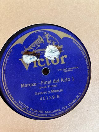 Álbum con nueve discos de piedra antiguos