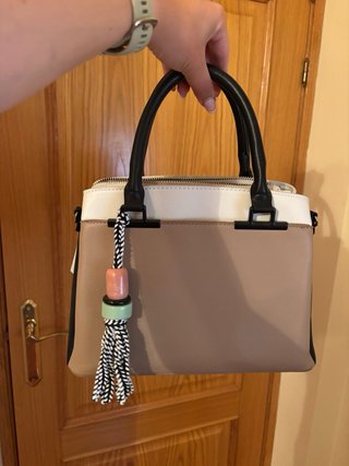 Bolso Parfois Beige y Blanco