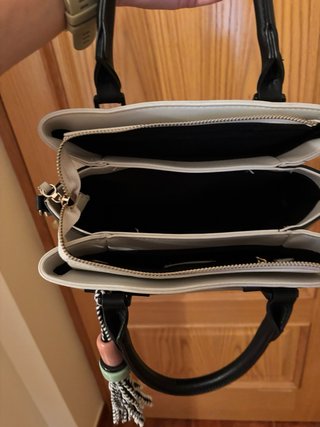 Bolso Parfois Beige y Blanco
