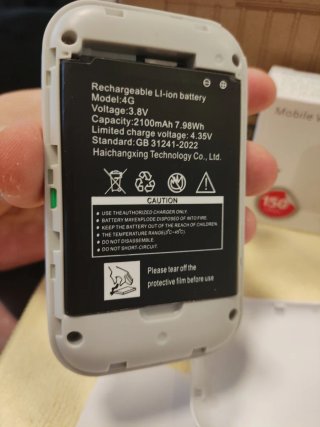 4G LTE Mobile WiFi Hotspot con bateria
