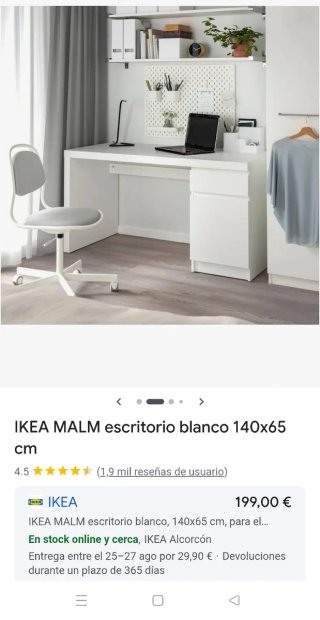 Escritorio MALM de IKEA