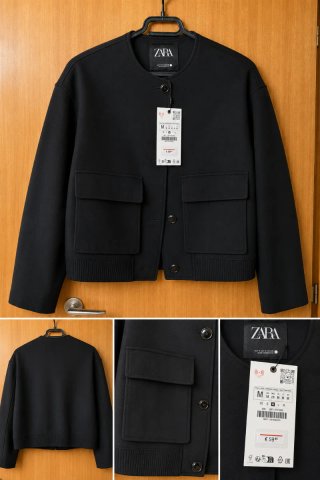 Chaqueta Zara Negra Talla M