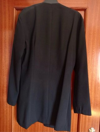 Chaqueta + Chaleco Bordado Negro 2 en 1