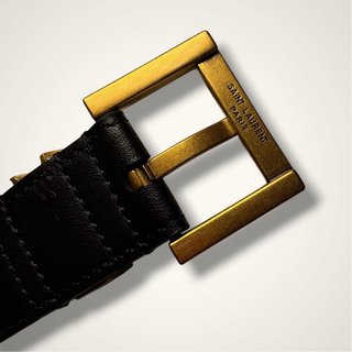 Cinturón YSL Negro y Dorado