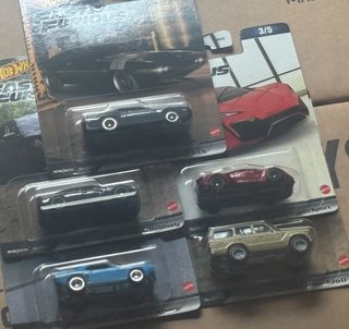 Hot Wheels Fast & Furious SET Premium 5 pezzi