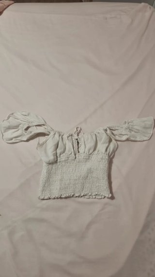 Top mujer blanco talla única