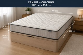 Canape y Colchón 200x160 cm
