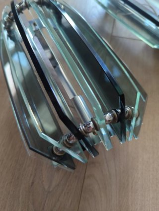 Apliques de pared vintage cristal y metal