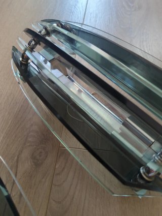 Apliques de pared vintage cristal y metal