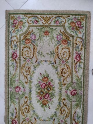 Alfombras de lana Vintage Floral Beige Multicolor