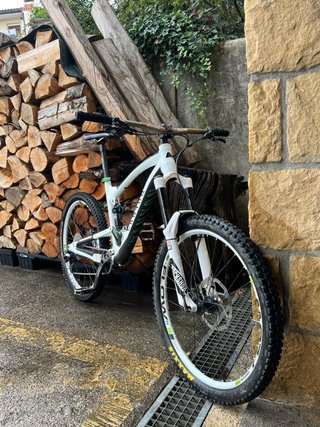 Bicicleta de Enduro Canyon Blanca