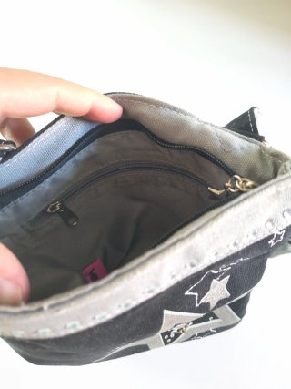 Punkyfish Shoulder Bag stars & glitter