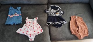 Lote Ropa Bebé Bodys, vestidos, pijama y bapador