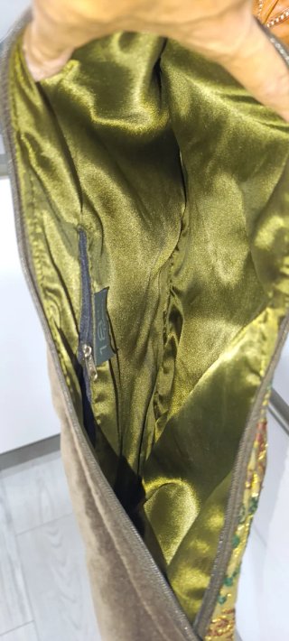 Bolso de tela étnico bordado