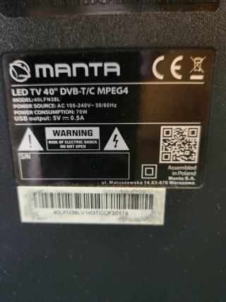 TV LED MANTA 40 DVB-T/C MPEG4