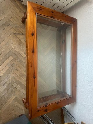 Mesa de centro madera y cristal