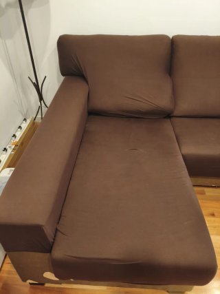 Sofá chaise longue con arcón y asientos extensible