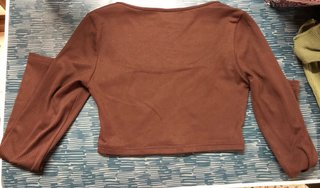 Camiseta SHEIN manga larga marrón XS
