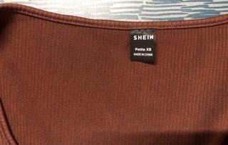 Camiseta SHEIN manga larga marrón XS