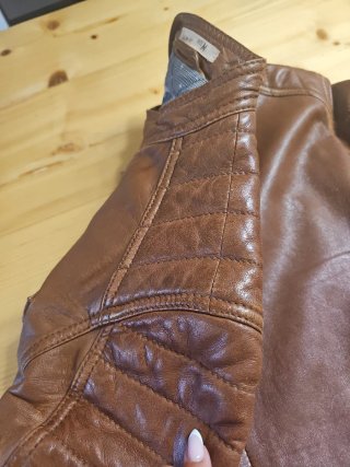 Cazadora de cuero hombre