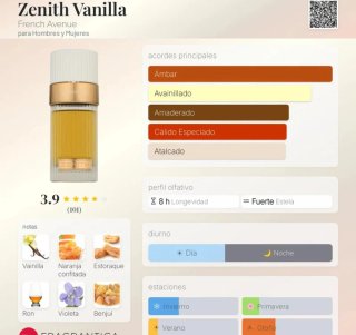 Perfume Zenith Vanilla Dorado