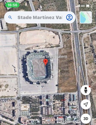 Parking Elche CF – 2 min Martínez Valero