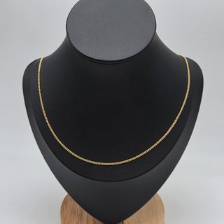 Cadena Barbada de oro de 18k. 3.52 gr. 52cm.