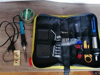 Estuche Soldador con Pasta y Esponja