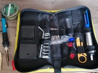 Estuche Soldador con Pasta y Esponja