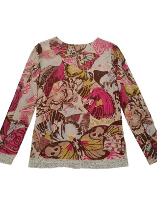 Blusa Collie floreada estilo pachwork