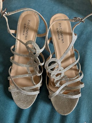 Sandalias Paco Mena by Menbur Plateadas