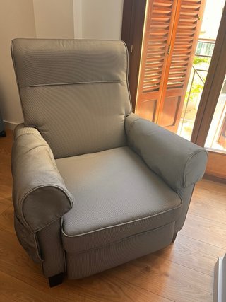 2 Sillones Relax Reclinables Gris poco uso