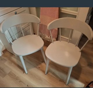 Juego de 2 sillas de cocina de madera