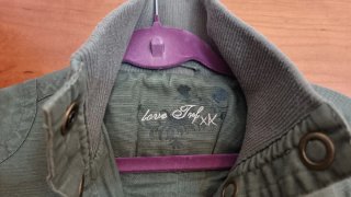 Parka larga Love Ther verde militar Talla M