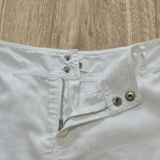 LA LIGNA-FALDA BLANCA DE LINO- TALLA 38