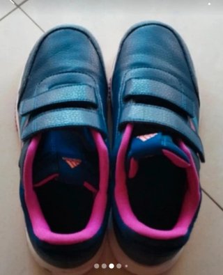 Scarpe Adidas Donna Tg 38 Blu/Rosa Velcro
