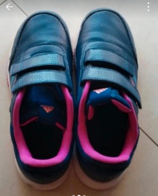 Scarpe Adidas Donna Tg 38 Blu/Rosa Velcro