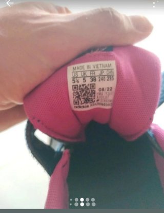 Scarpe Adidas Donna Tg 38 Blu/Rosa Velcro