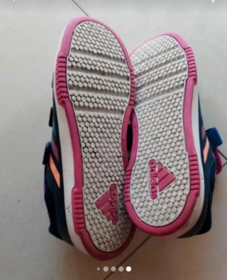 Scarpe Adidas Donna Tg 38 Blu/Rosa Velcro