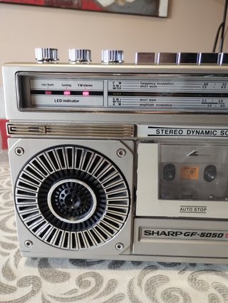 Radiocassette Sharp GF-5050 Plata