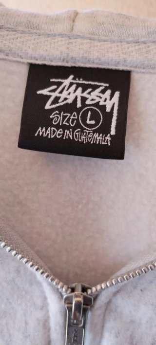 Sudadera Stüssy International Gris Cremallera