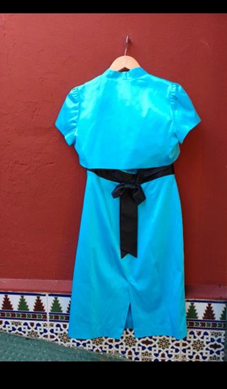 Vestido azul El Corte Inglés Talla 44