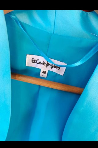 Vestido azul El Corte Inglés Talla 44