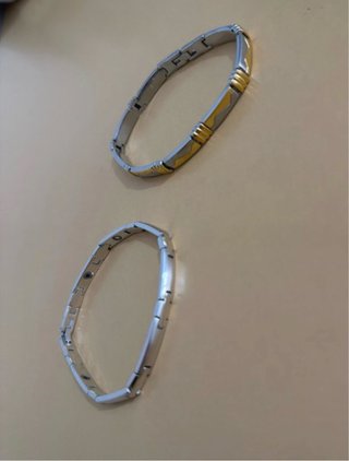 Pulseras de moda plateadas y doradas