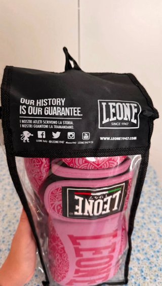 Guantes de Boxeo Leone Rosa