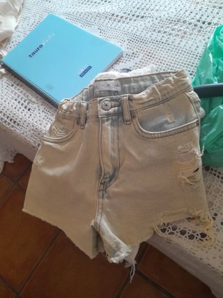 Vaqueros cortos niña talla 10